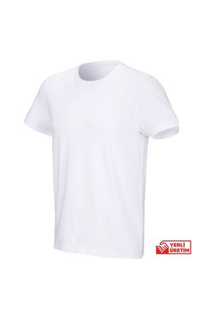 Tişört Bisiklet Yaka (beyaz)