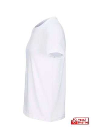 Tişört Bisiklet Yaka (beyaz)